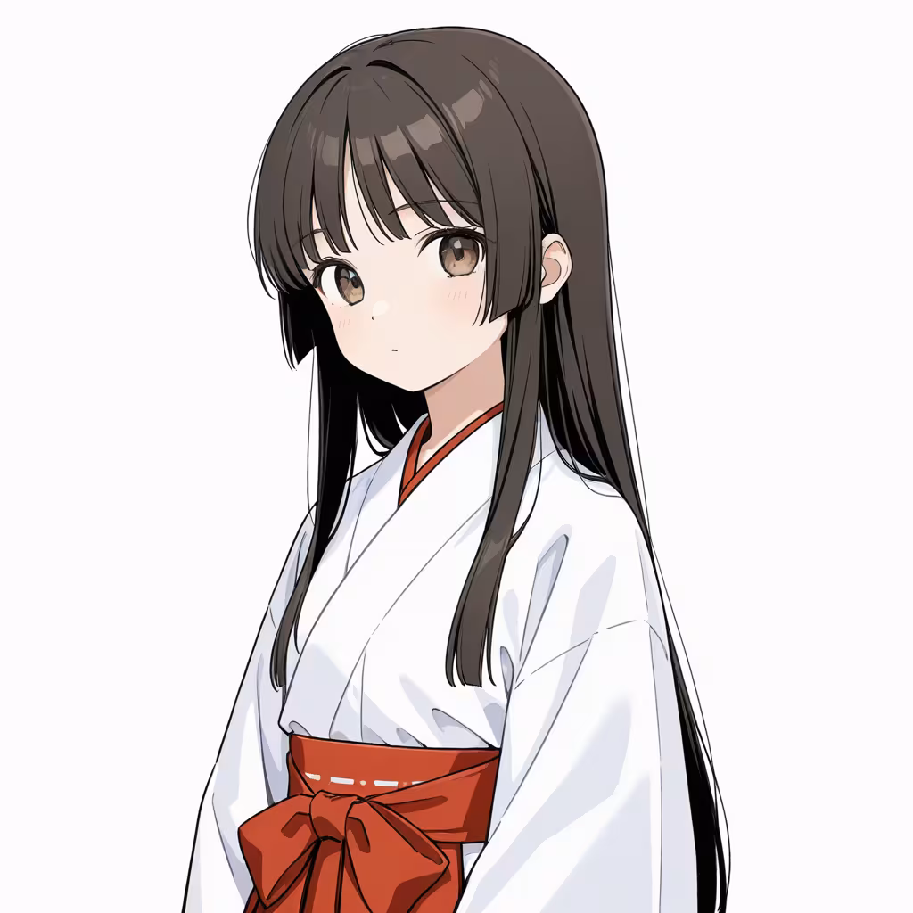 巫女の作例