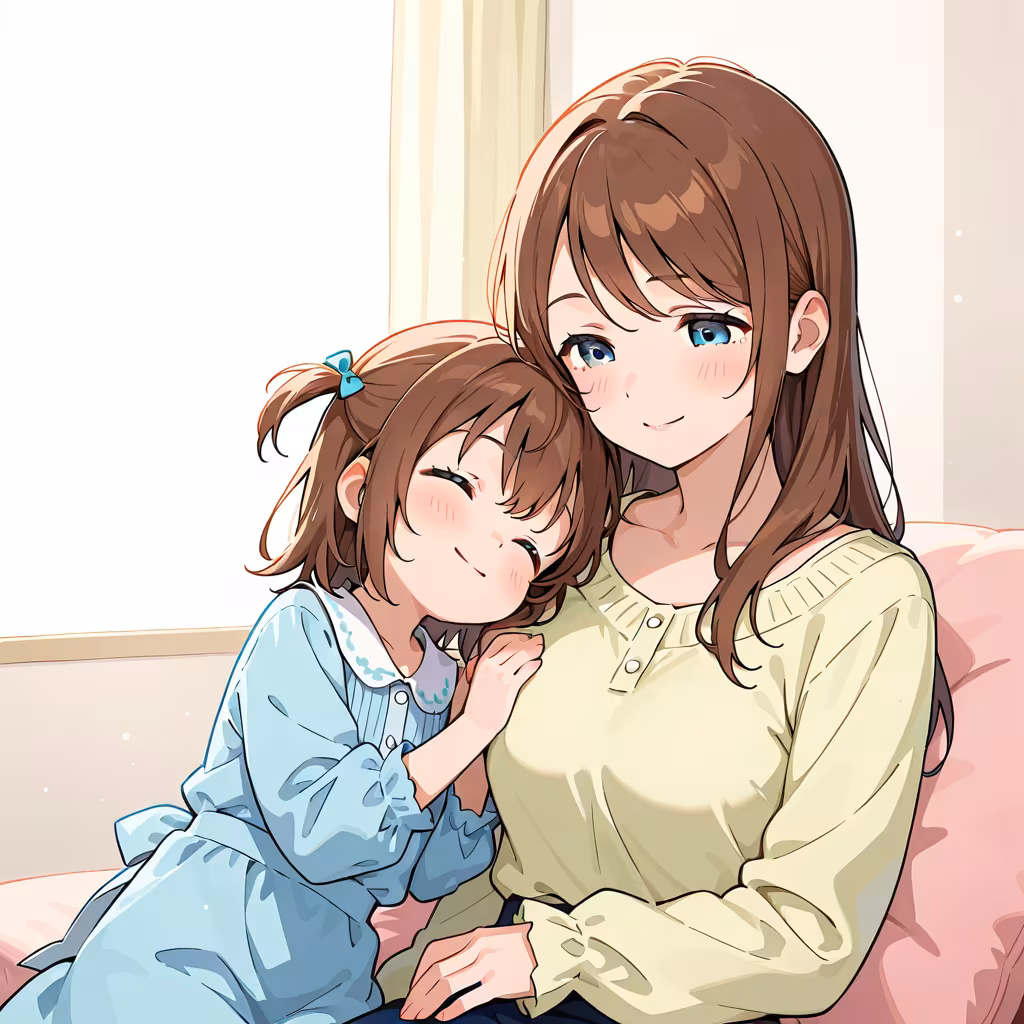 母と娘の作例