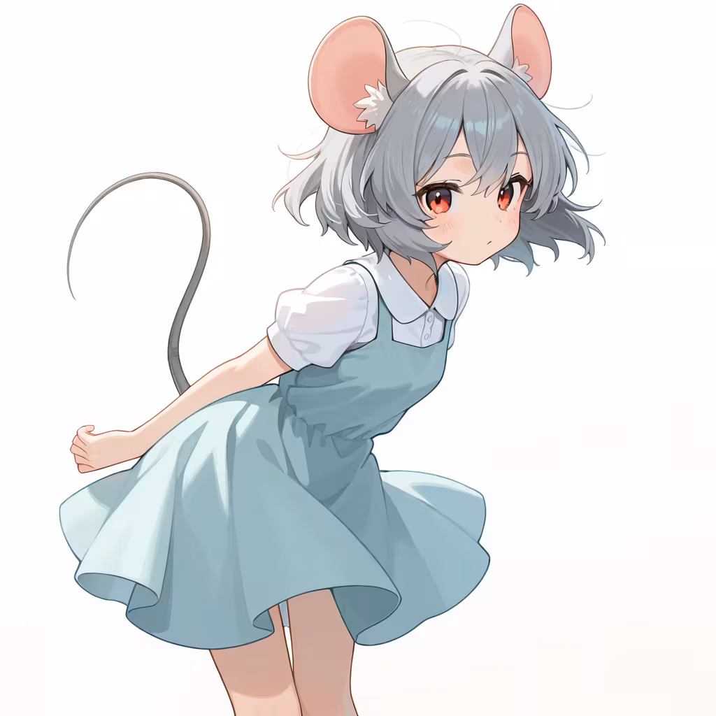 ネズミ尻尾の作例