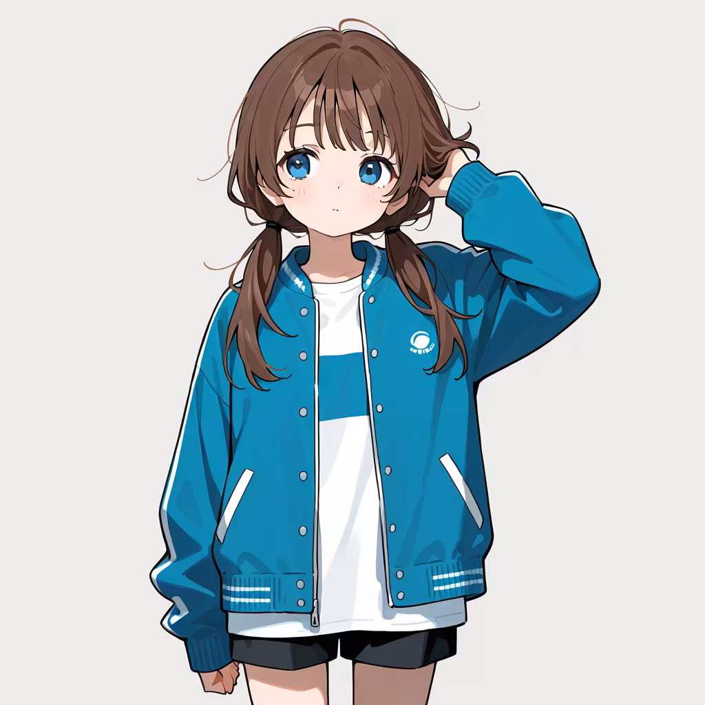 開いたジャケットの作例