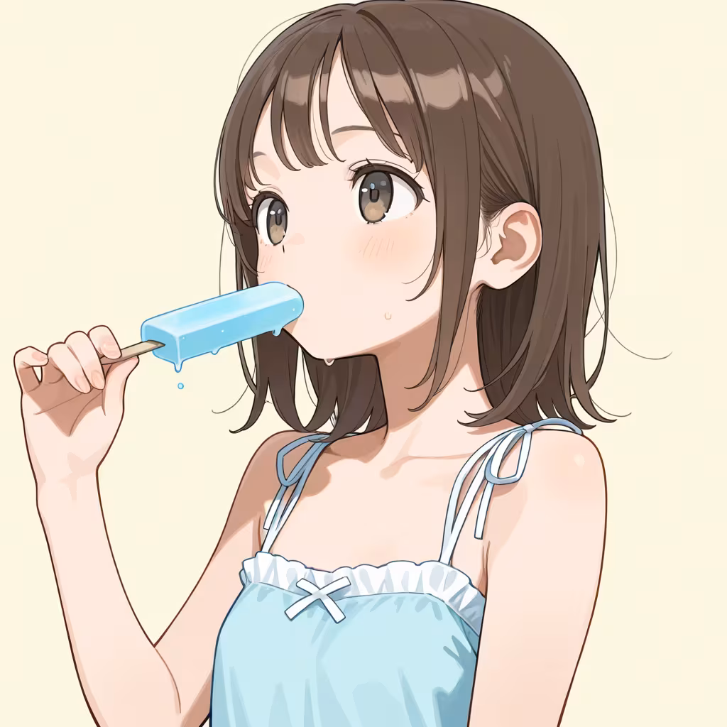 アイスキャンデーの作例