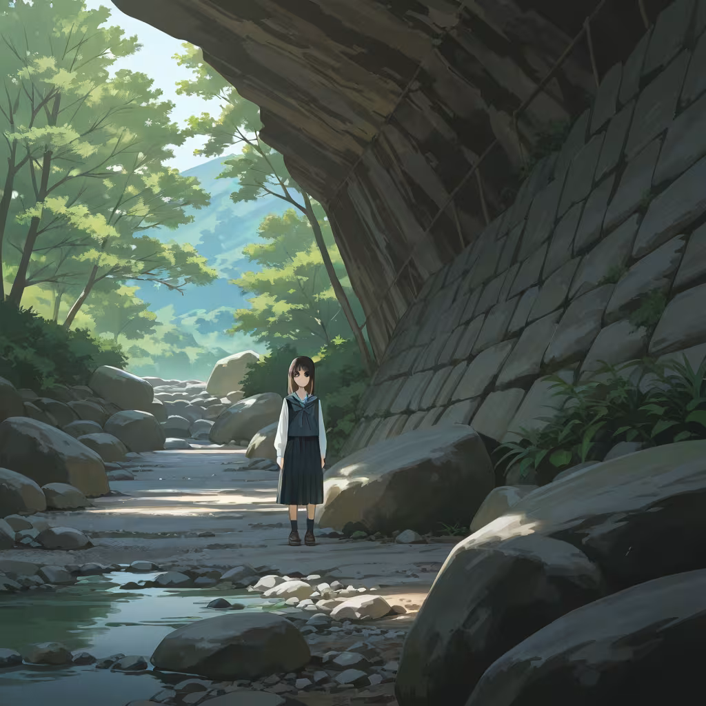 岩の作例