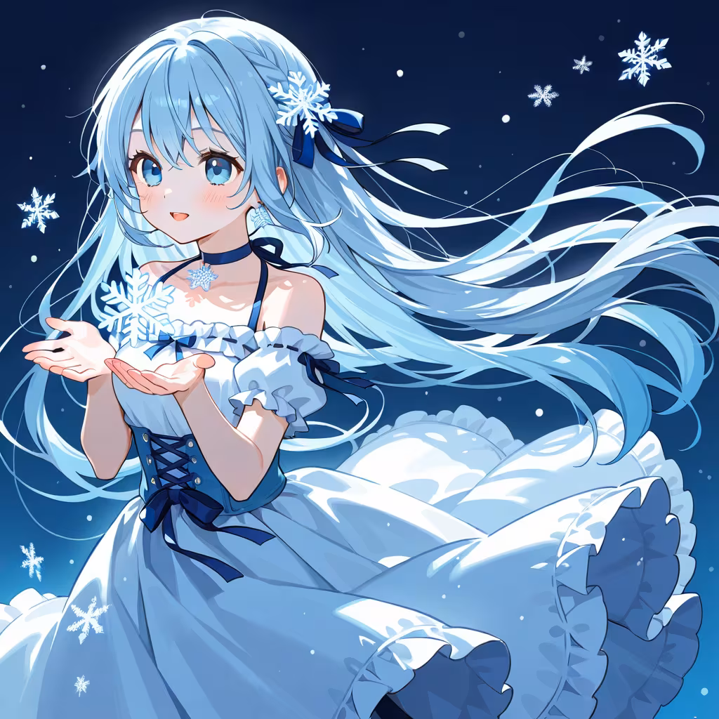 雪の結晶の作例
