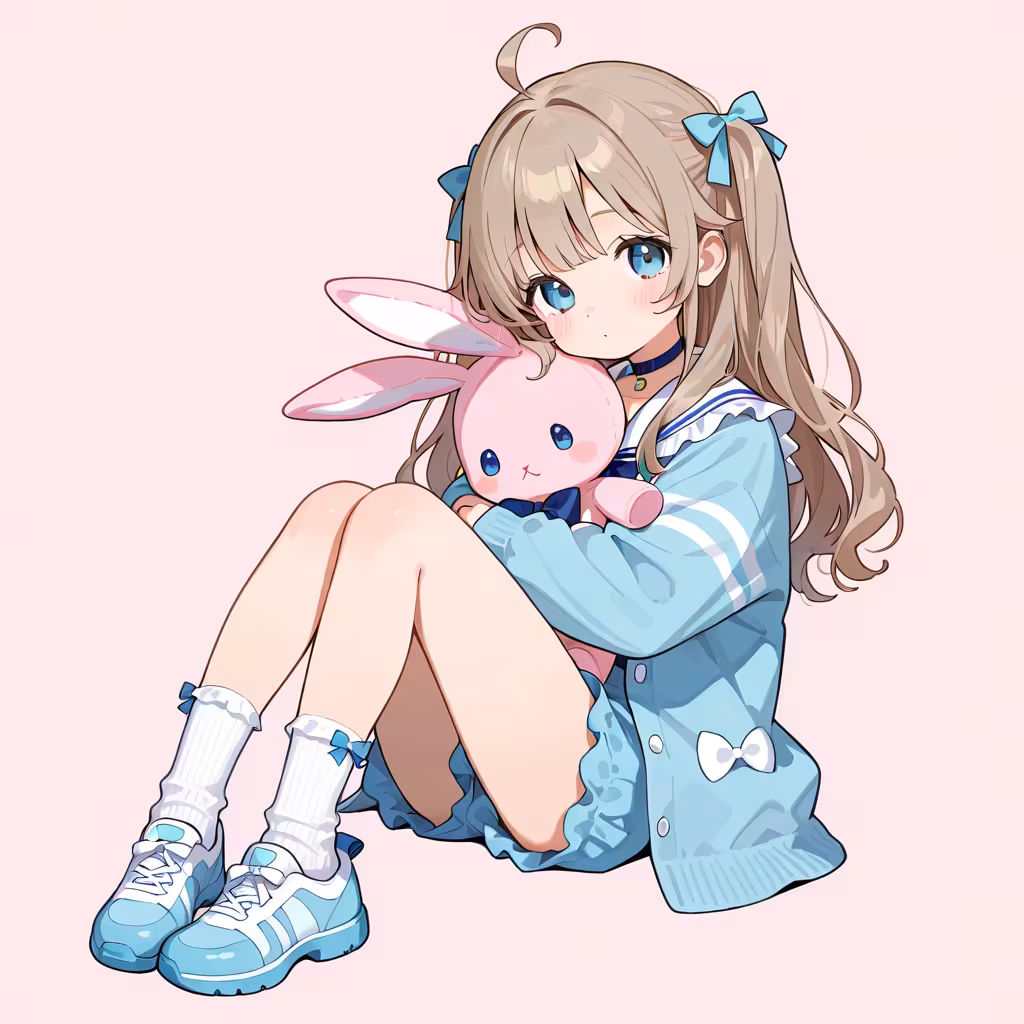 兎のぬいぐるみの作例