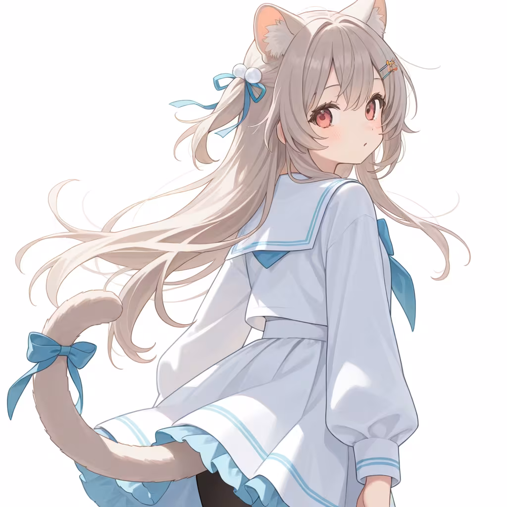 尻尾の装飾の作例