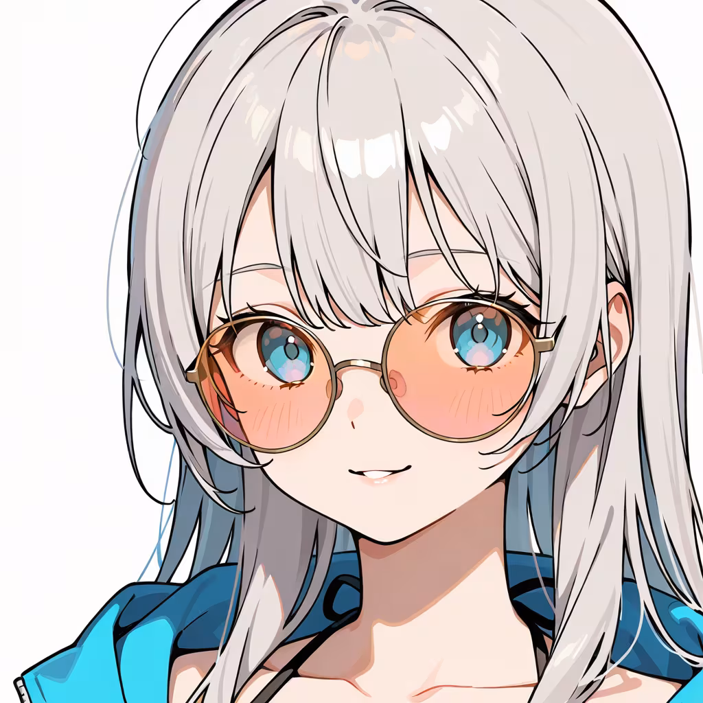 色付き眼鏡の作例