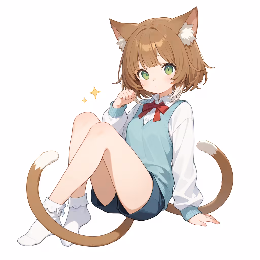 2本の尻尾の作例