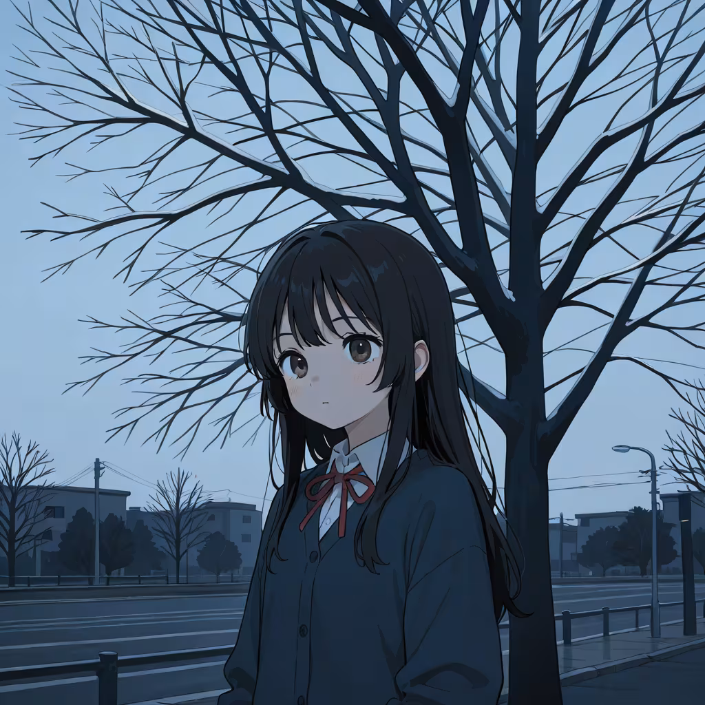 枯れ木の作例