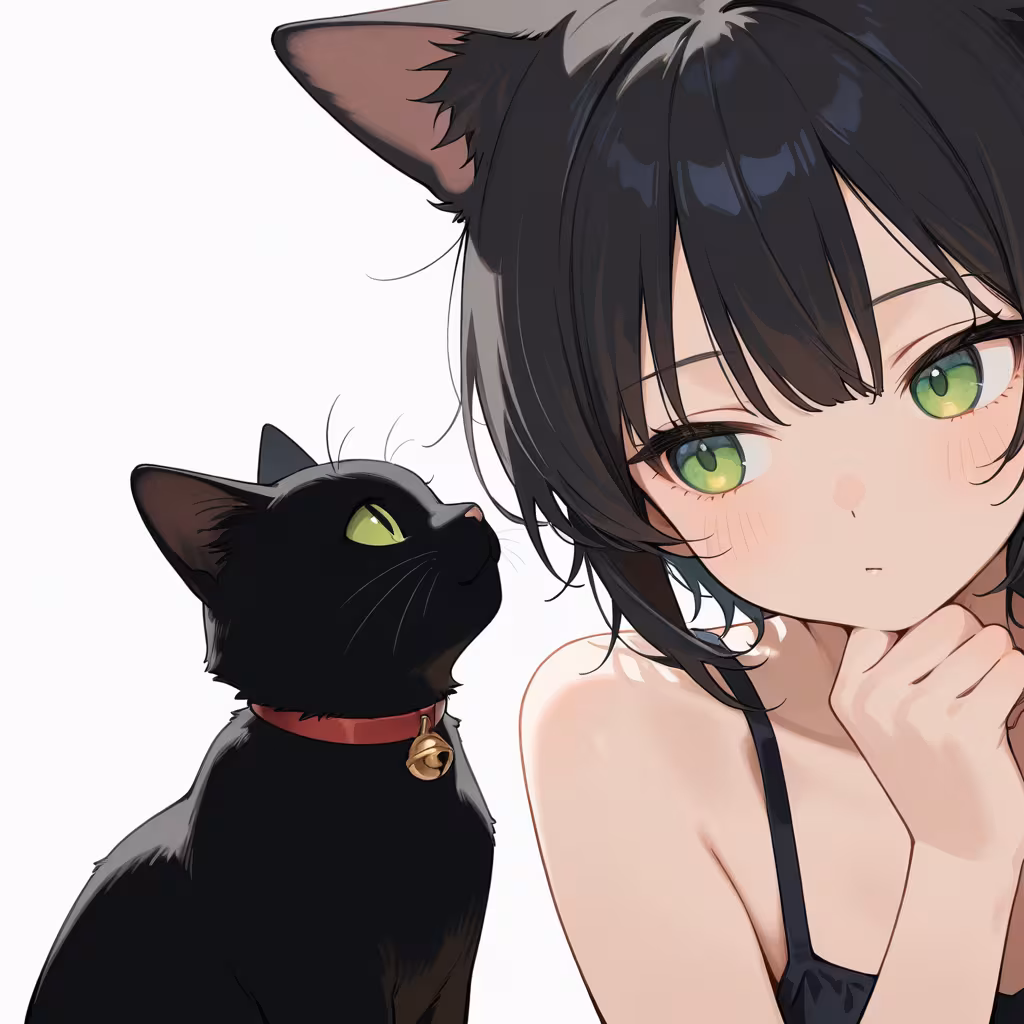 黒猫の作例