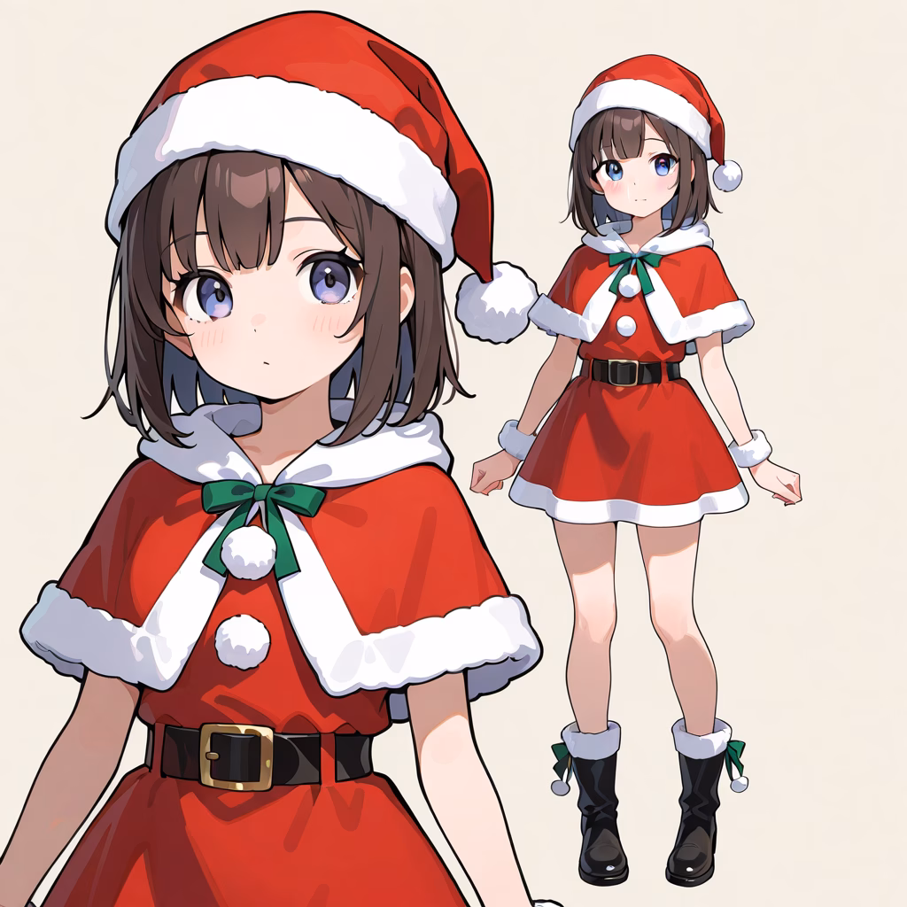 サンタドレスの作例