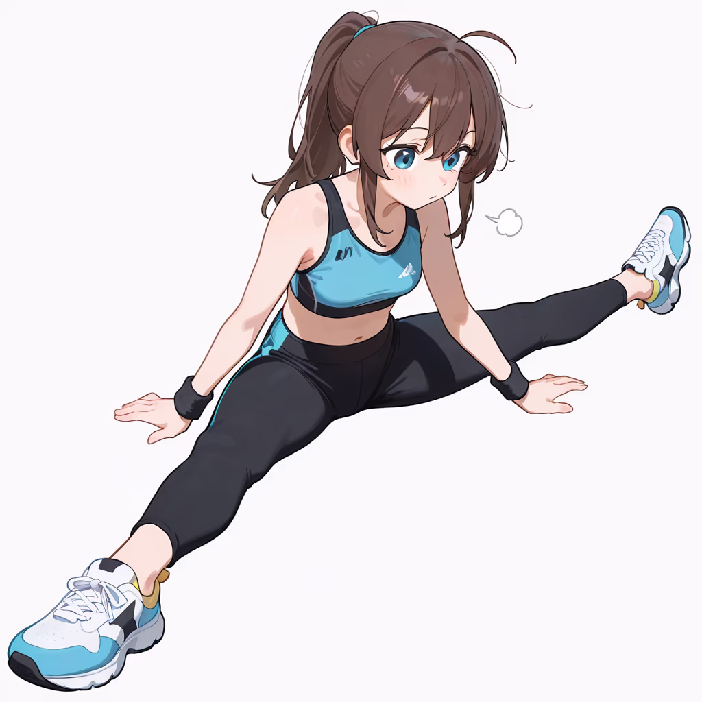 開脚の作例