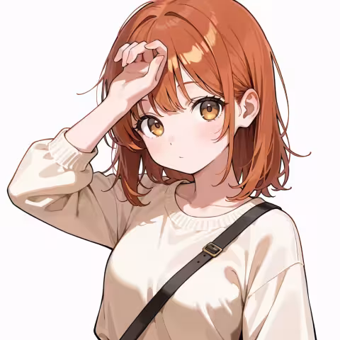hand on own forehead