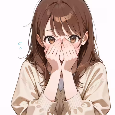covering face