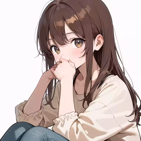 covering own mouth