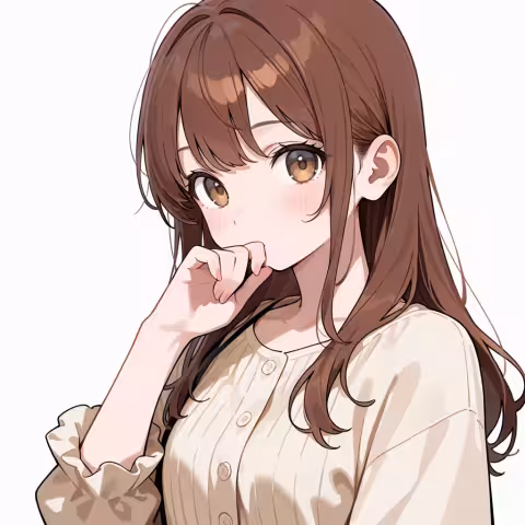 hand over own mouth
