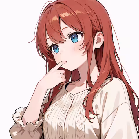finger in own mouth