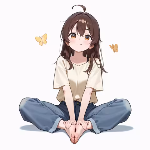 butterfly sitting