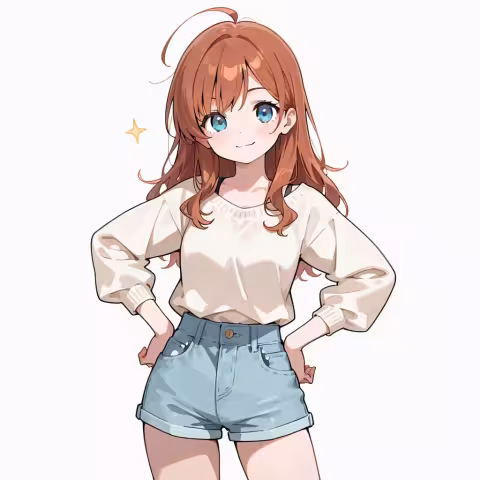 hands on own hips