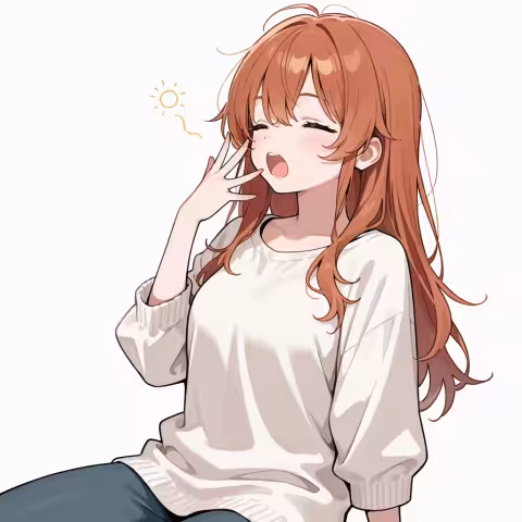 yawning