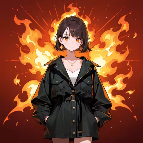 fiery background
