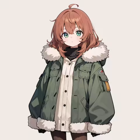 fur-trimmed coat
