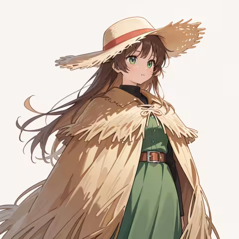 straw cape
