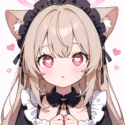 heart-shaped eyes