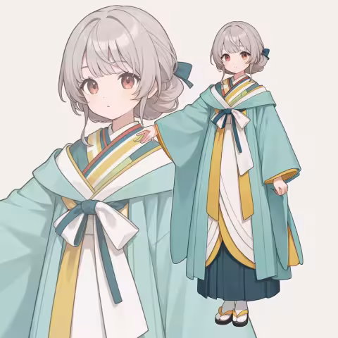 layered kimono