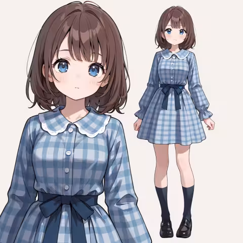 plaid dress
