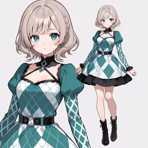 argyle dress