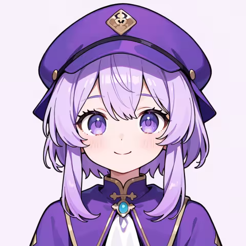 purple hat
