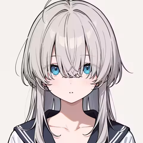 hair over eyes