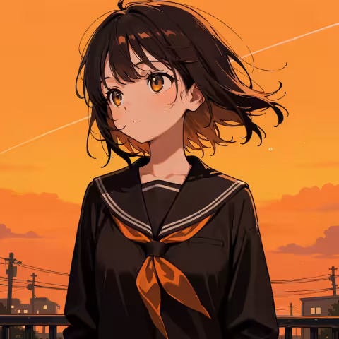orange sky