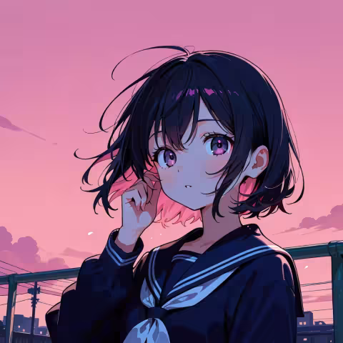pink sky