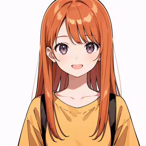dark orange hair