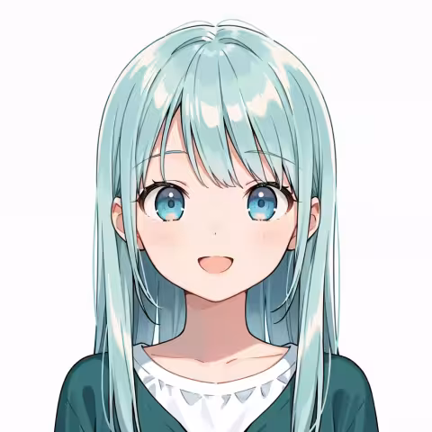 light aqua hair