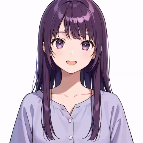 dark purple hair