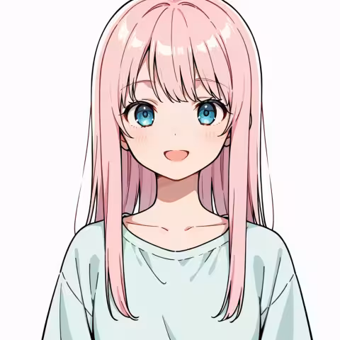 light pink hair