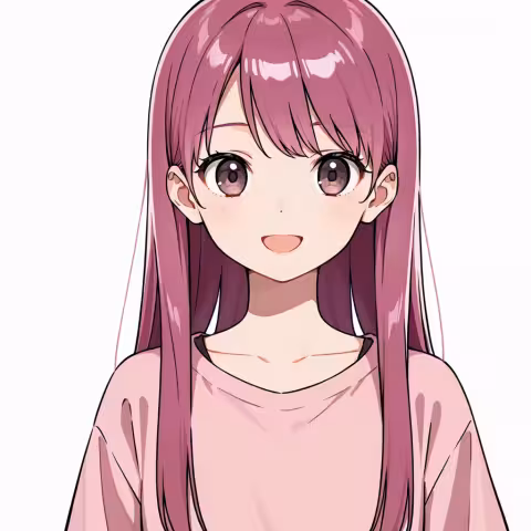 dark pink hair