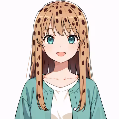 spotted hair