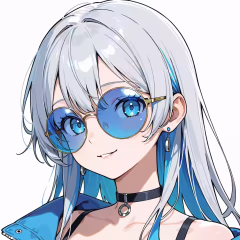 blue-tinted eyewear