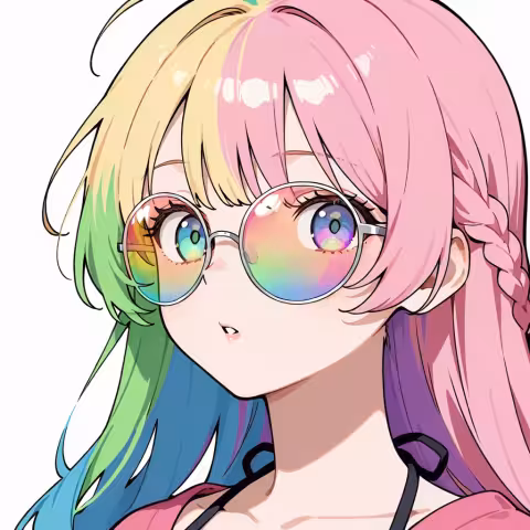rainbow-tinted eyewear