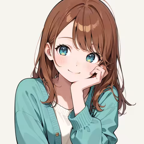 hand on own face
