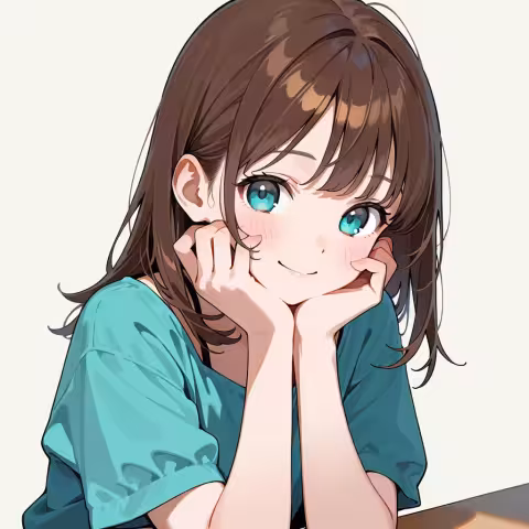 hands on own face