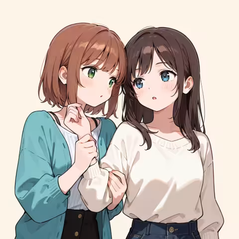 holding another's wrist