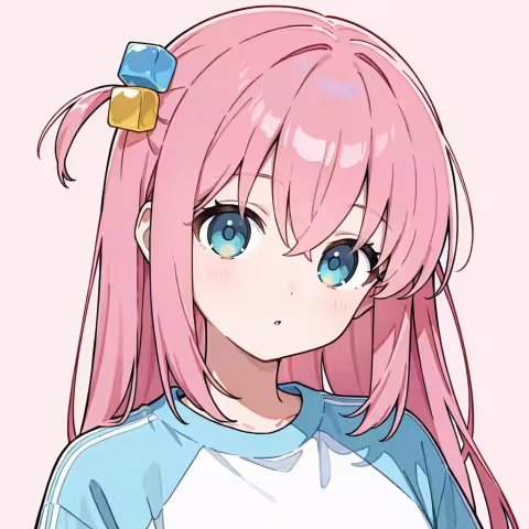 cube hair ornament