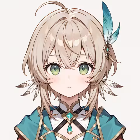 feather hair ornament