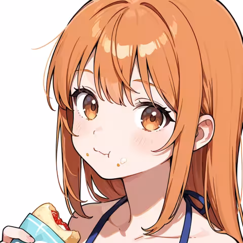 food on face