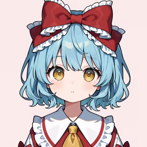 frilled bow