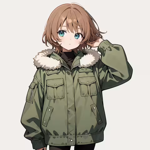 fur-trimmed jacket